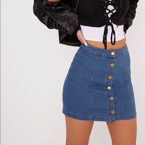 Button up Jean skirt